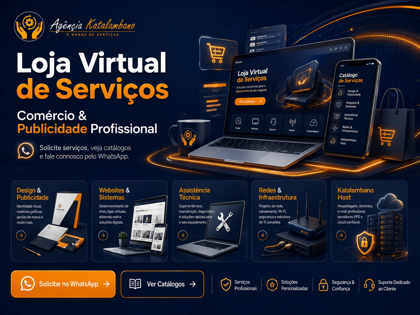Loja virtual de serviços da Agência Katalambano